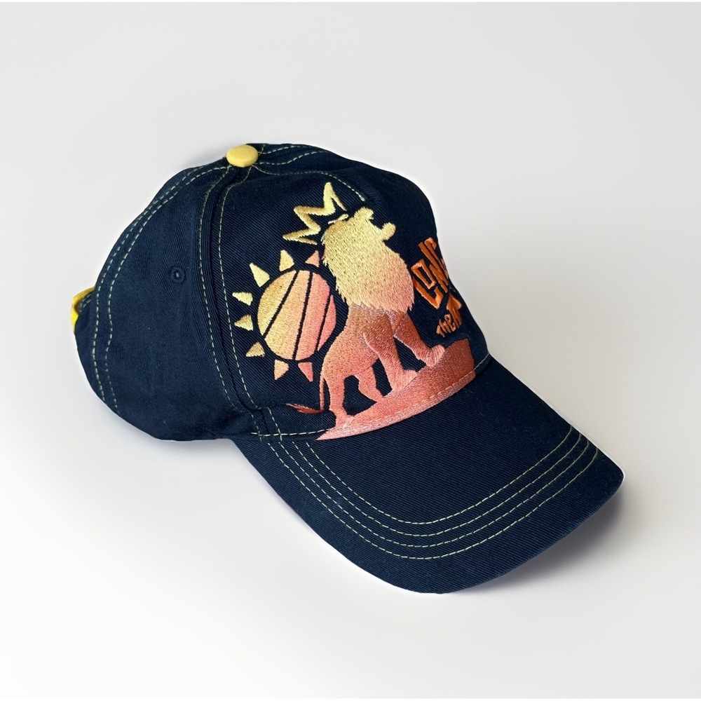 Disneyβ Parks Lion King Kids Black Hat Embroidered "LONG LIVE THE KING" Resort